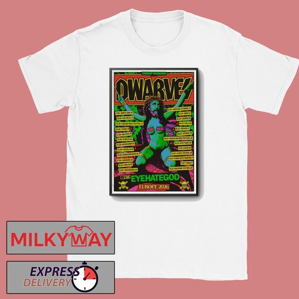 The Dwarves Europe 2026 Tour Poster shirt
