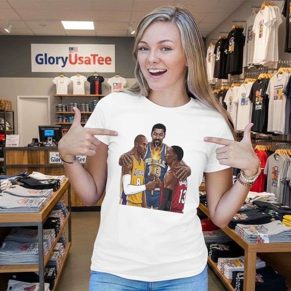 Kobe Bryant Passing The Torch To Bam Adebayo Nba Shirt