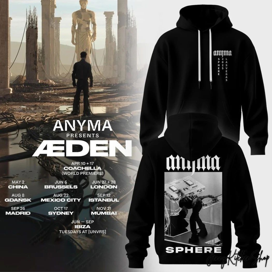 Original Anyma Sphere Presents Den Concept 2026 Two Sided T-Shirt
