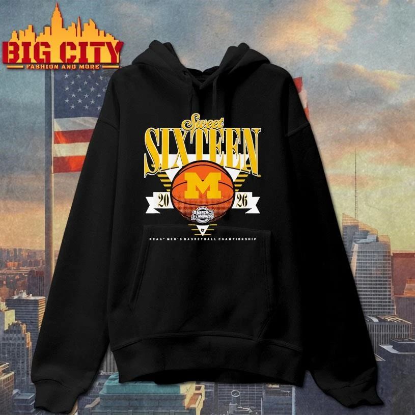 Michigan Wolverines MBB 2026 Sweet Sixteen Ncaa College Basketball Shirt