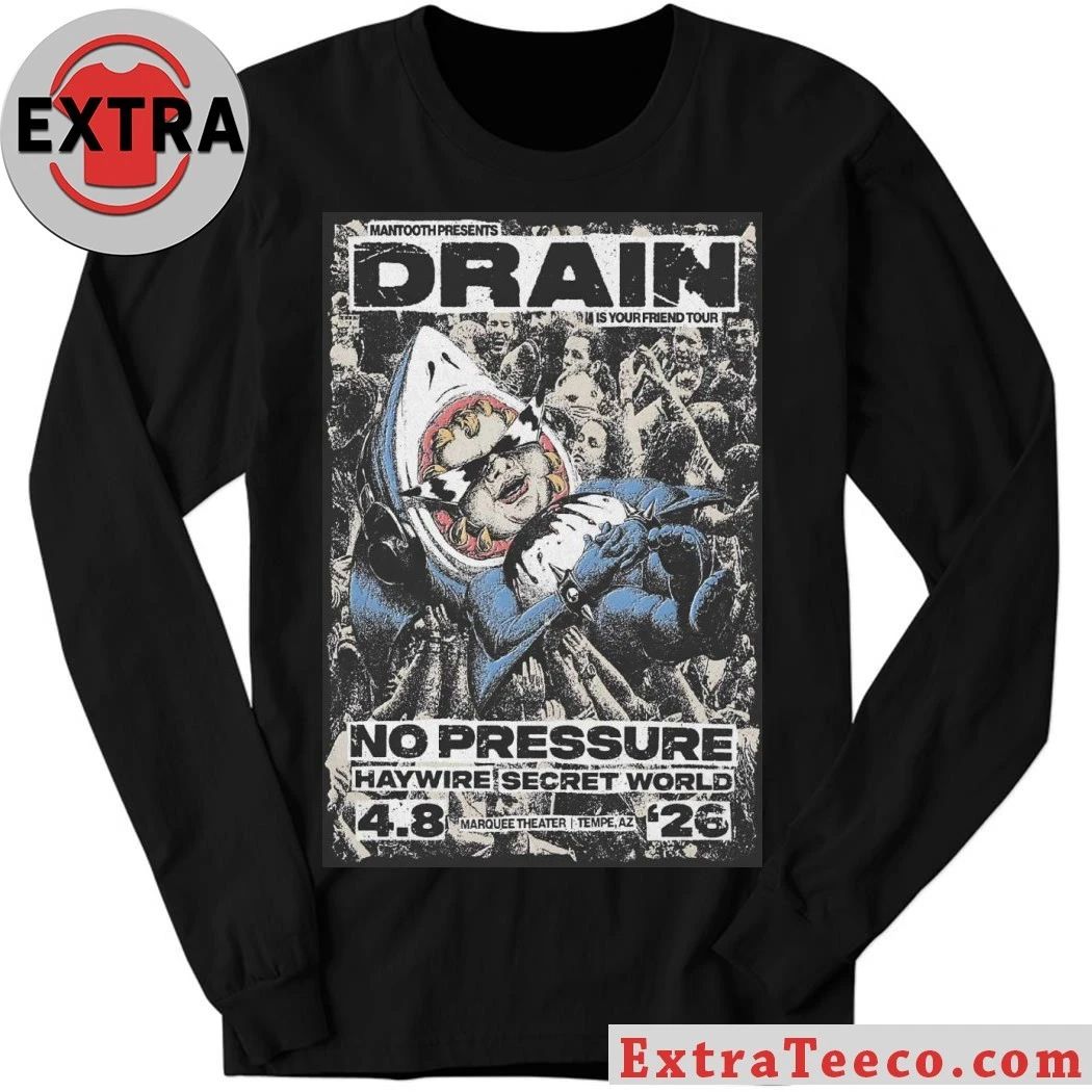 Original Drain Marquee Theatre In Tempe AZ April 8 2026 Poster Shirt