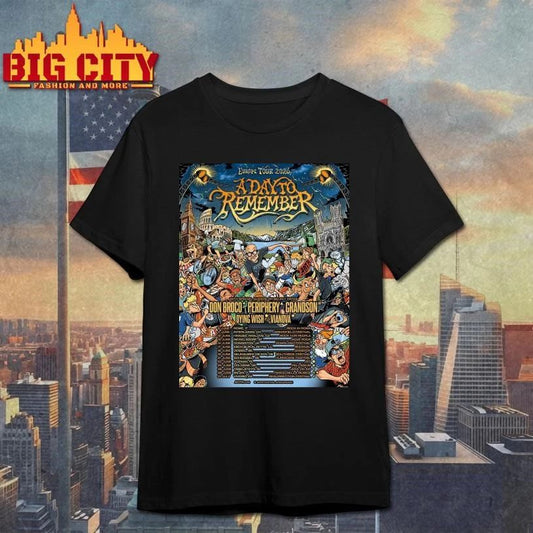 A Day To Remember Europe Tour 2026 Schedule Dates Home Decor Poster Shirt