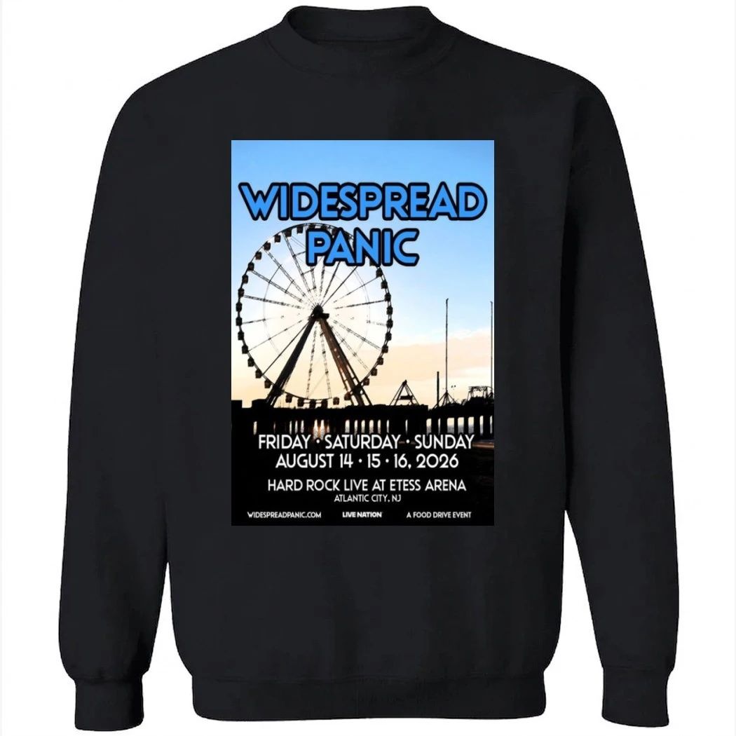 Widespread Panic Atlantic City, NJ Aug 14-16 2026 Poster Shirt