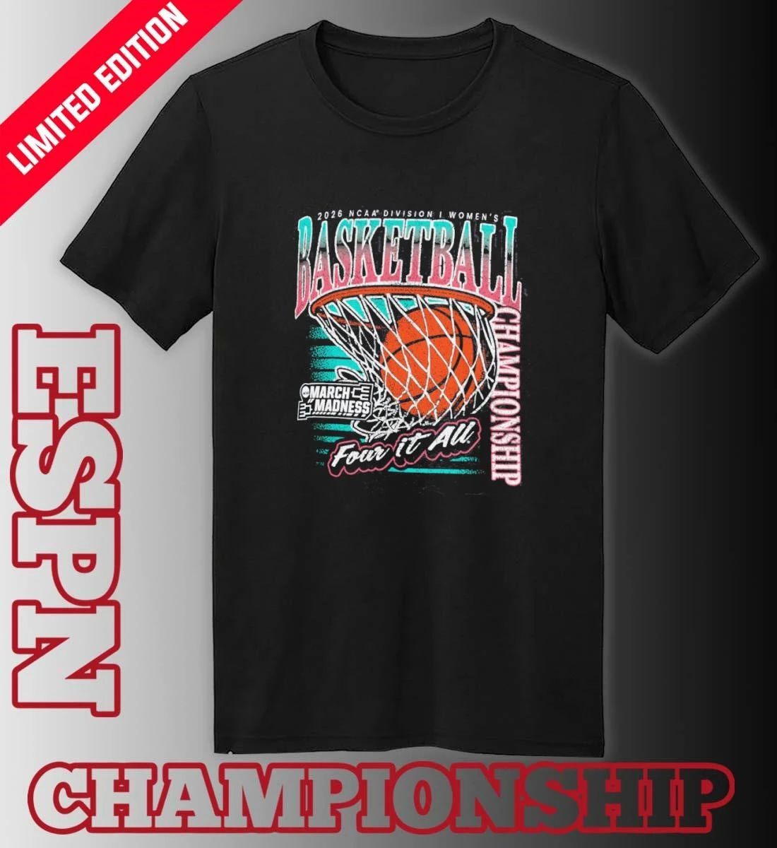 2026 NCAA DI Women’s Basketball March Madness – First Four Shirt