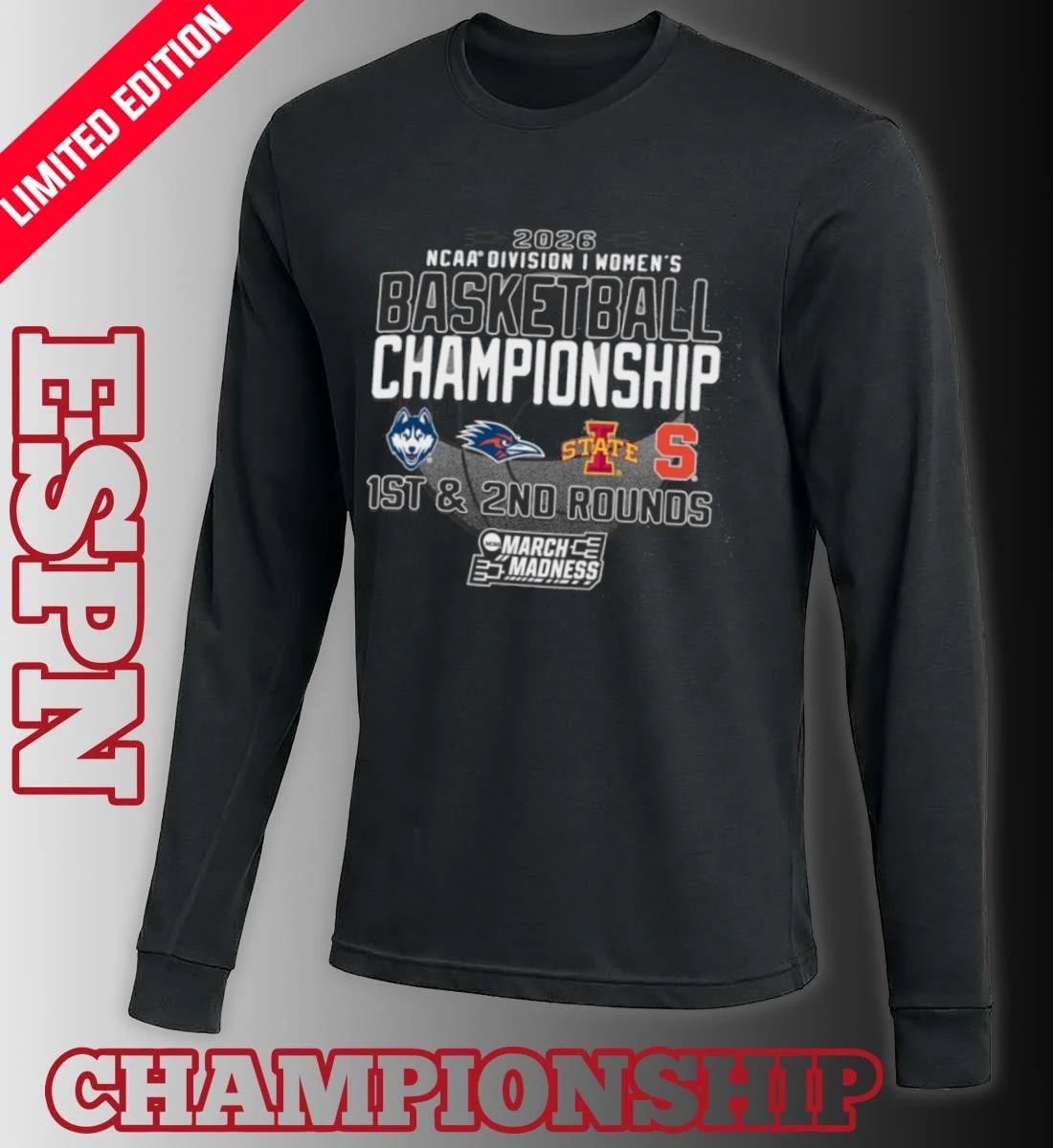 1st, 2nd Rounds 2026 NCAA DI Women’s Basketball Championship – Storrs, CT Shirt