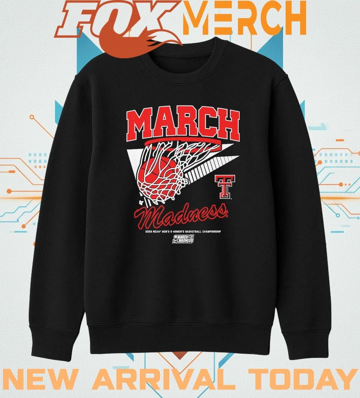 Texas Tech Red Raiders MBB & WBB 2026 March Madness Retro Swish t-shirt