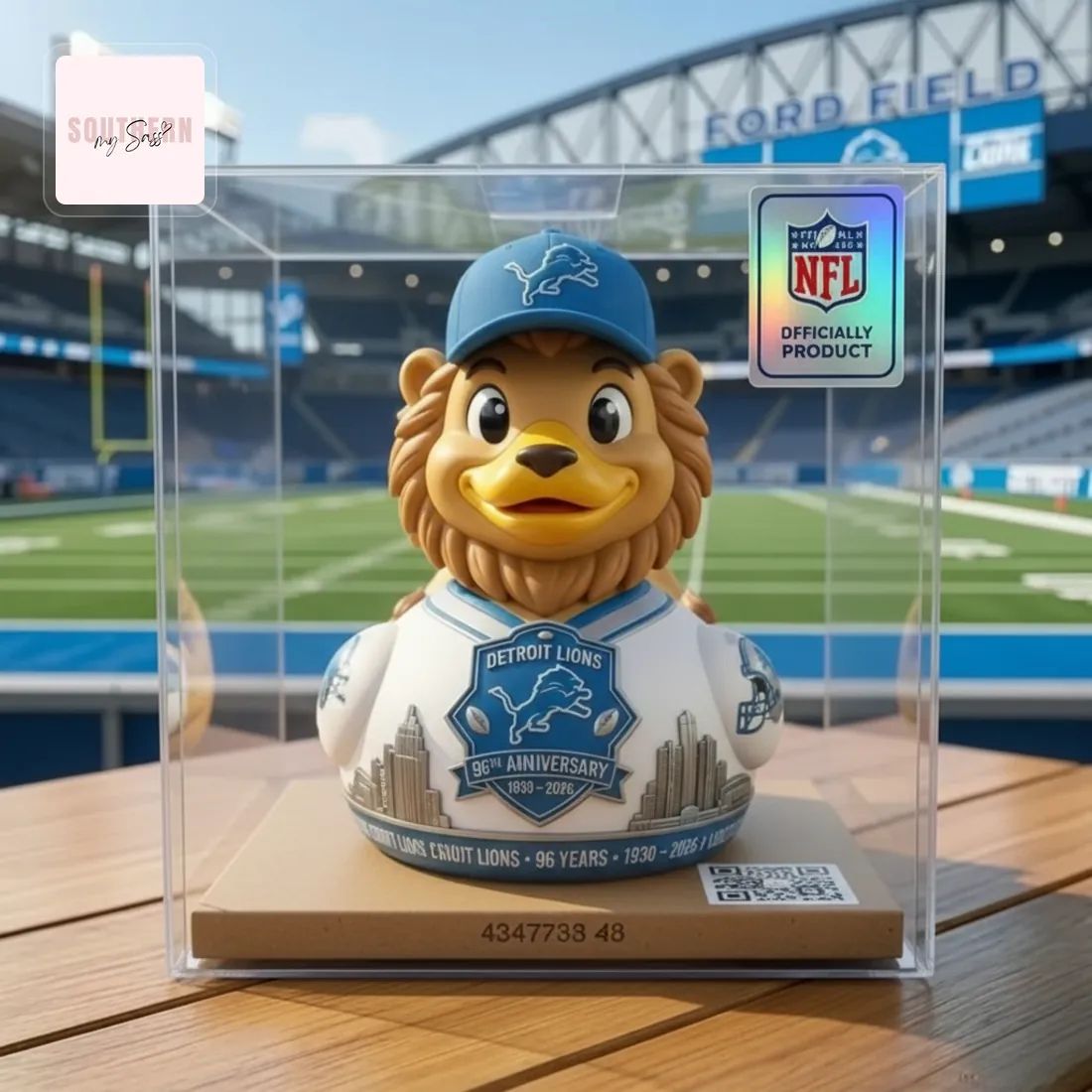Detroit Lions 96th Anniversary Limited Edition Mascot Rubber Duck