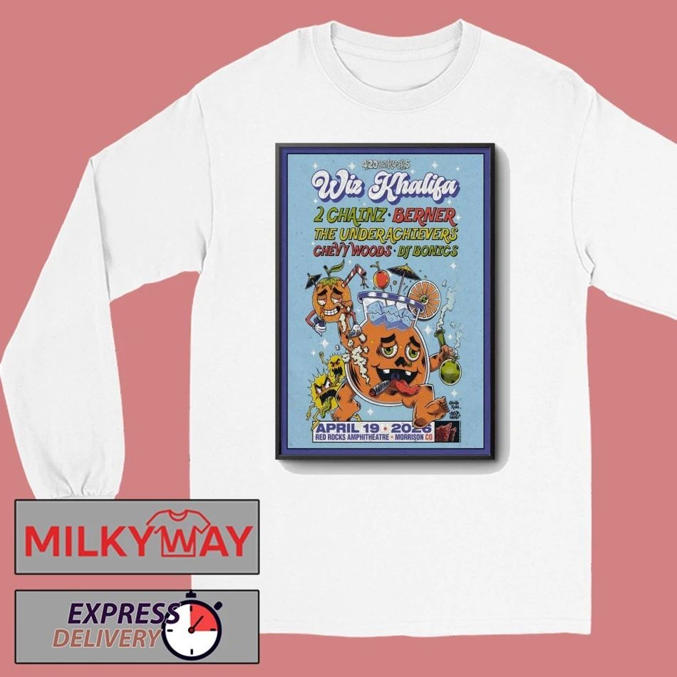 Wiz Khalifa At Red Rocks Amphitheatre On Apr 19 2026 Poster shirt