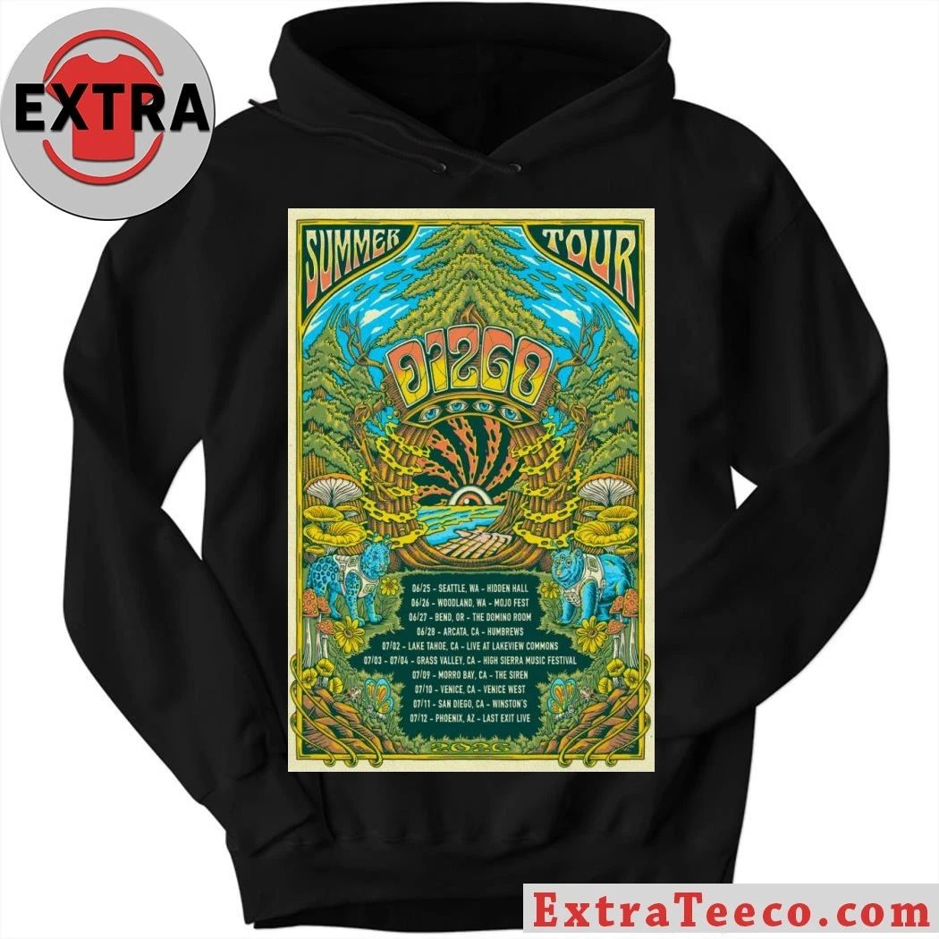 Original Dizgo Summer Tour 2026 Poster Shirt