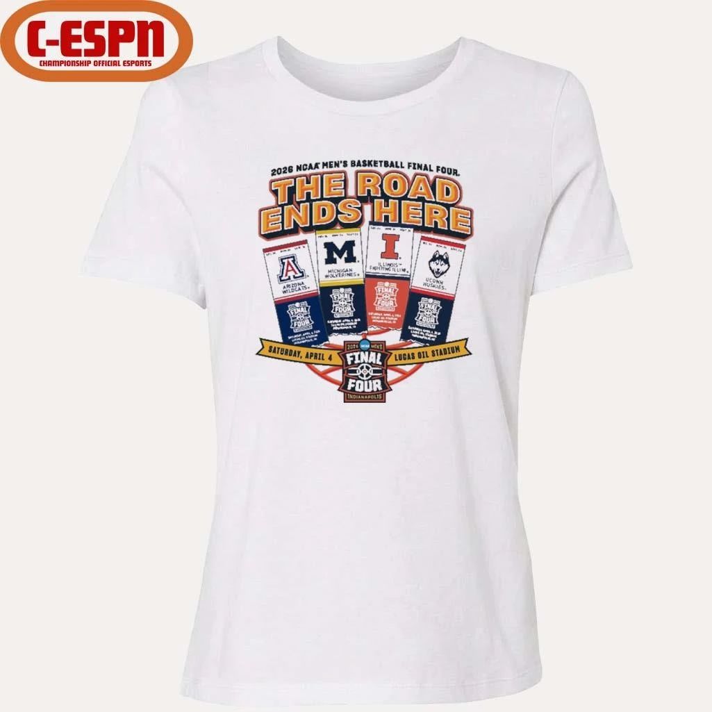 NCAA Men’s Basketball Final Four 2026 Tickets Teams Shirt