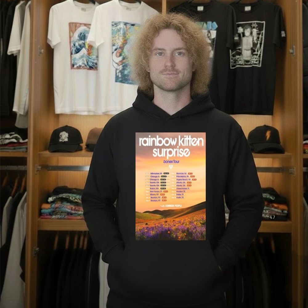 Rainbow Kitten Surprise Bones Tour 2026 Poster Shirt