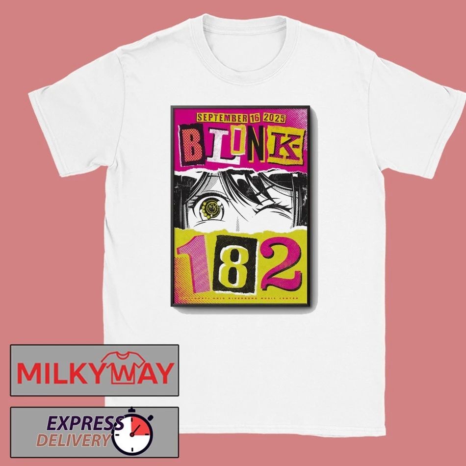 September 16 2025 Riverbend Music Center Blink 182 Poster shirt
