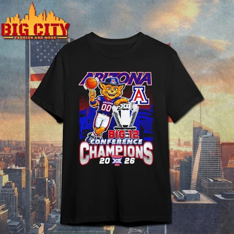 Arizona Wildcats Macos big 12 conference champions 2026 T-shirt