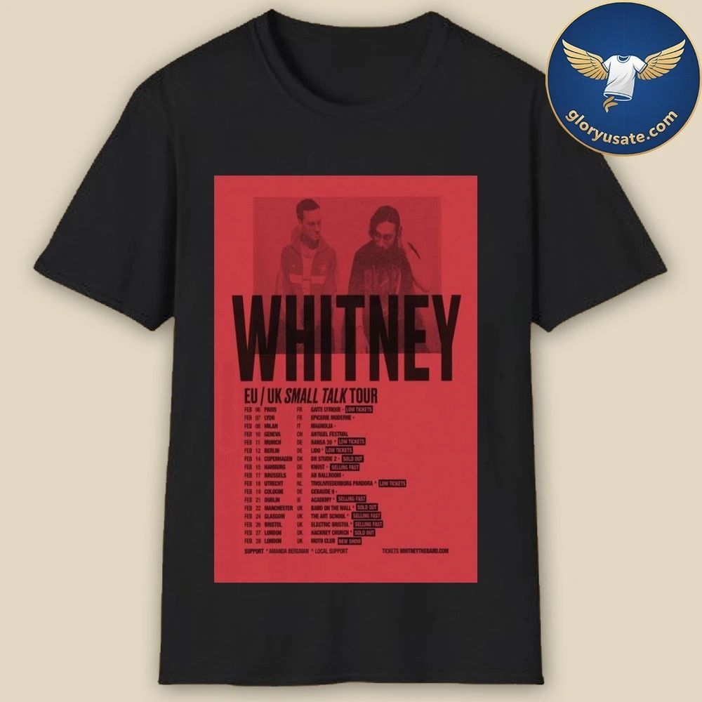 Whitney EU UK Tour 2026 Poster Shirt
