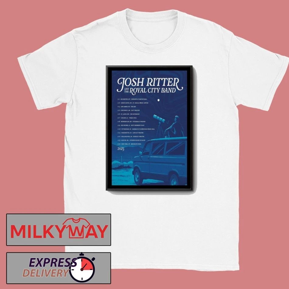 Poster Josh Ritter Tour Sep 2025 shirt