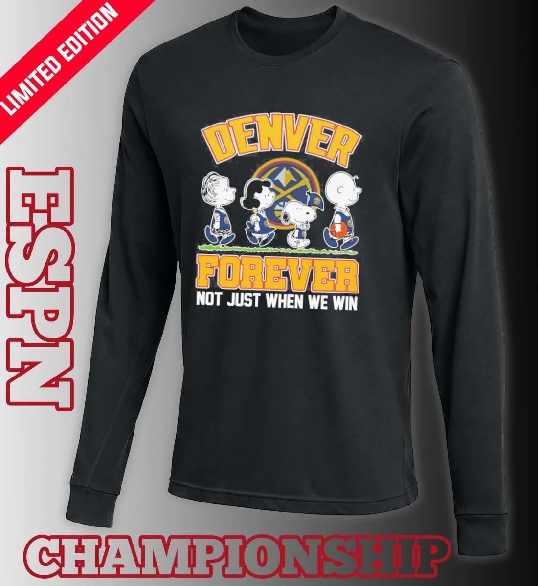 Forever The Peanuts Character X Denver Nuggets Shirt