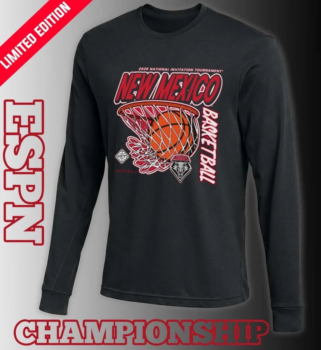 New Mexico Lobos 2026 Division I Men’s Basketball Postseason NIT Shirt