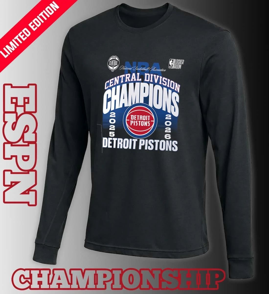 Detroit Pistons The Central Division Champions T-Shirt