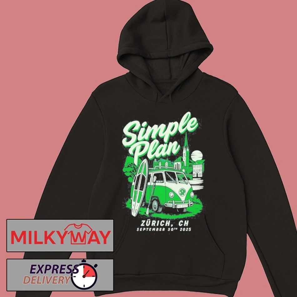SIMPLE PLAN SEP 30 2025 ZURICH CH SHIRT