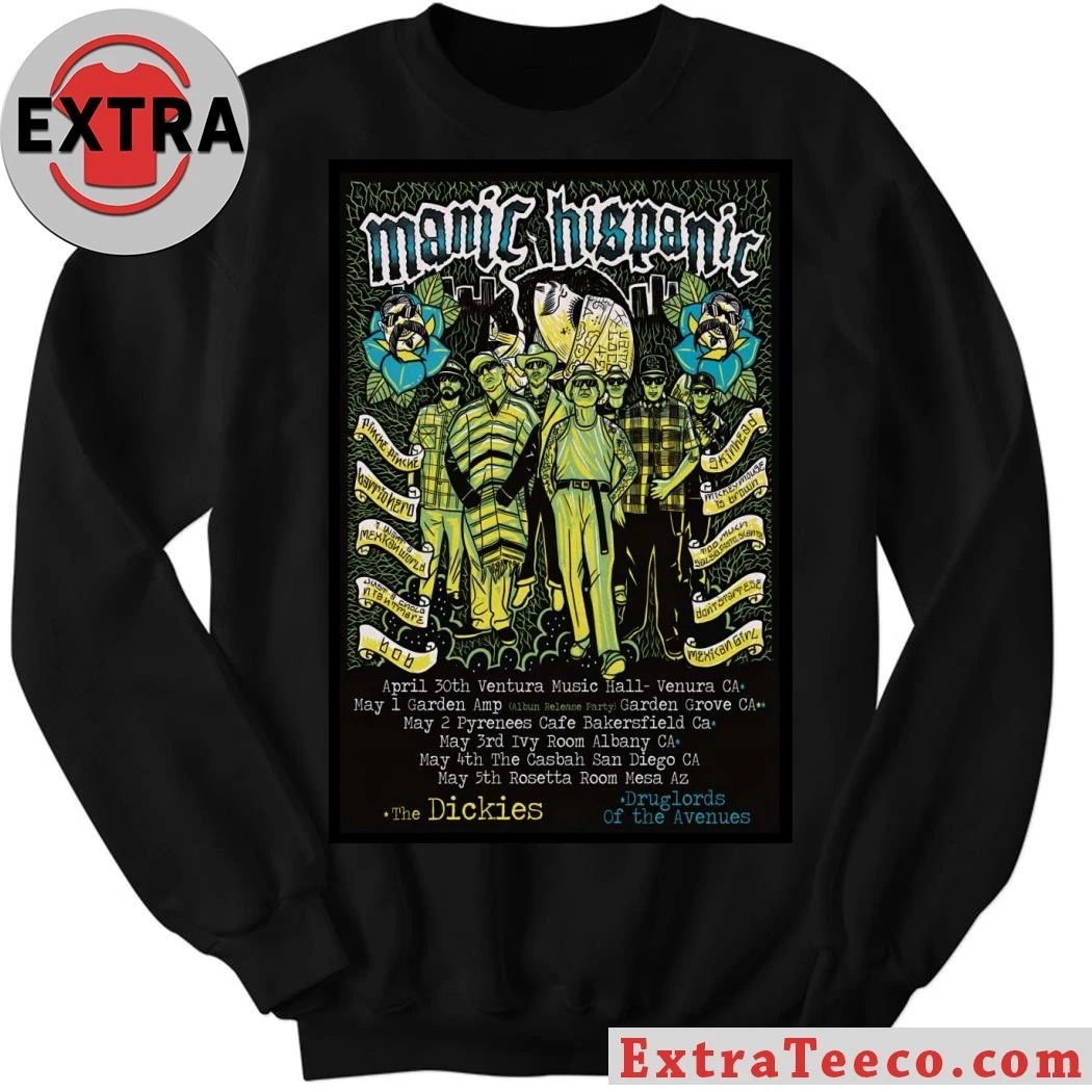 Manic Hispanic American Tour 26 Poster Shirt