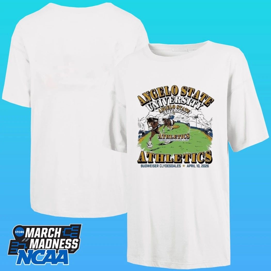 Angelo State University Athletics Budweiser Clydesdales April 10 2026 Shirt