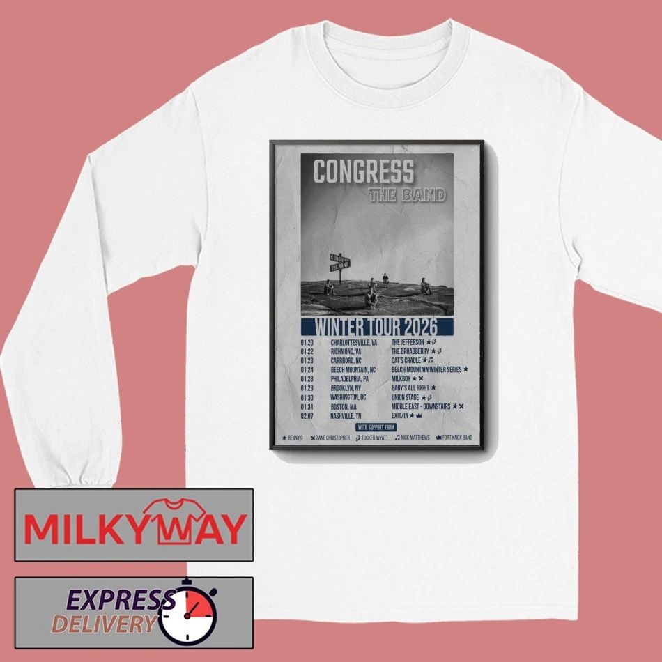 Congress Band Tour 2026 Poster shirt
