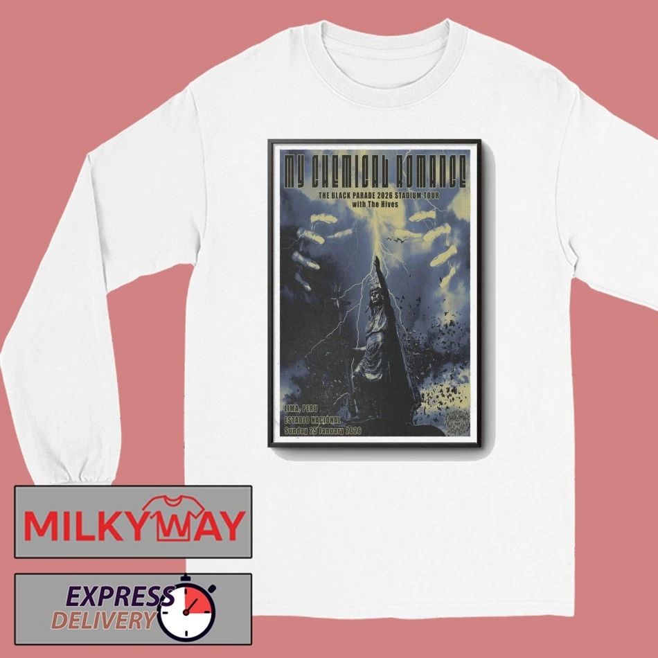 Poster My Chemical Romance Jan 25 2026 Lima, Peru shirt