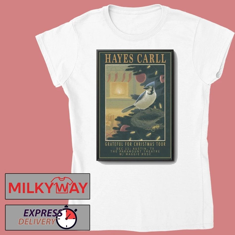 Heyes Carll Dec 11 2025 Austin Grateful For Christmas Tour Poster shirt