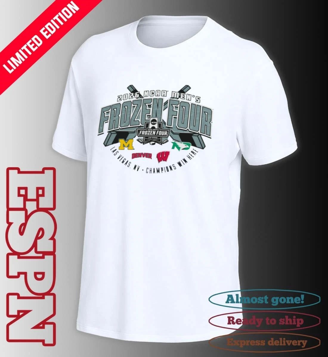 Champions Win Here 2026 NCAA Men’s Frozen Four Shirt