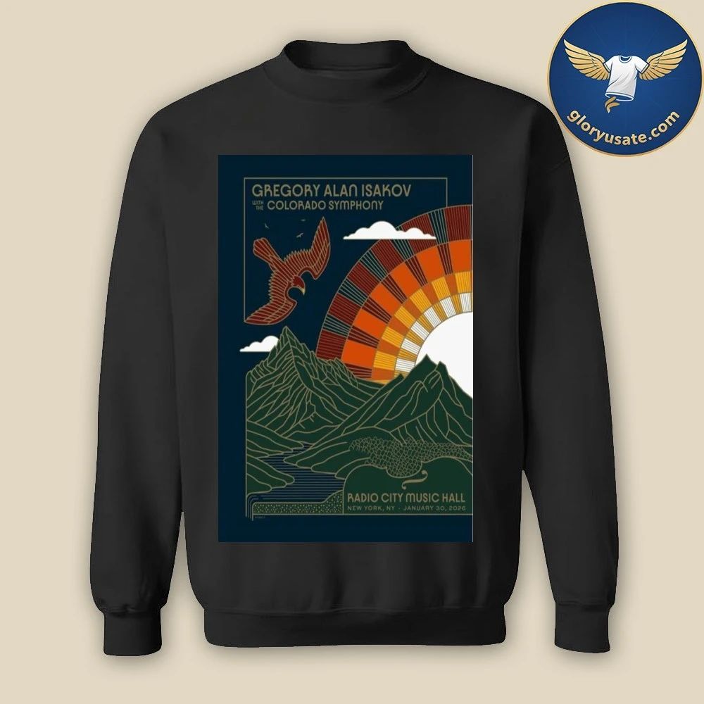 Gregory Alan Isakov New York January 30 2026 Concert Poster Shirt