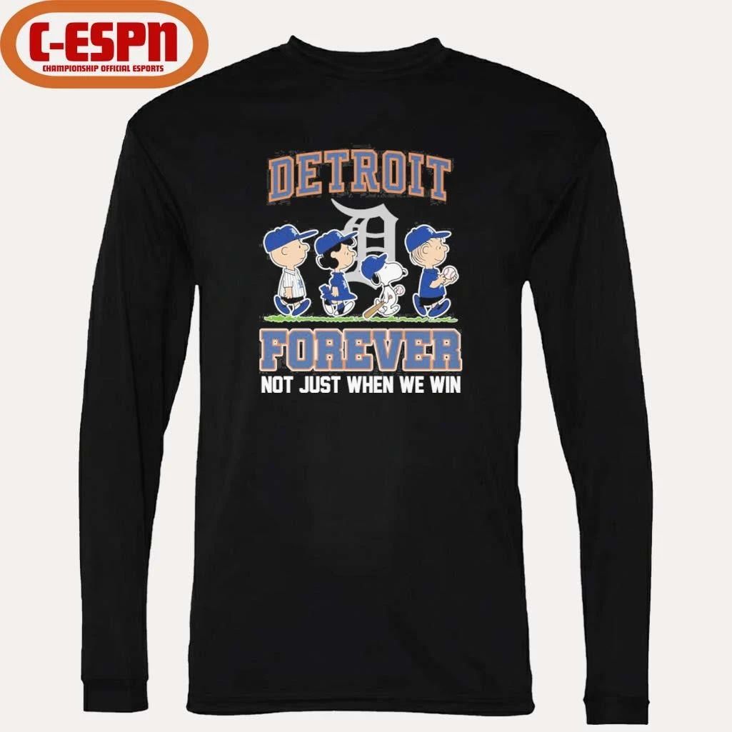 The Peanuts Characters Forever X Detroit Tigers Shirt