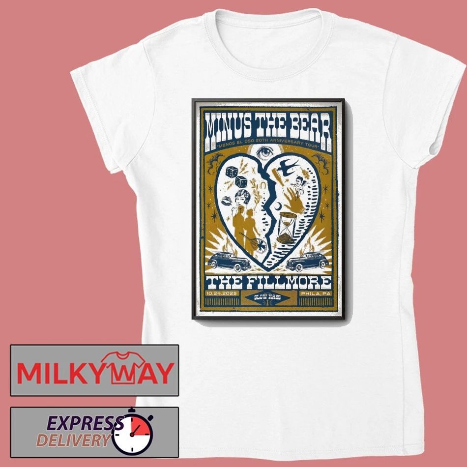 Minus The Bear At The Fillmore On Oct 24 2025 Poster shirt