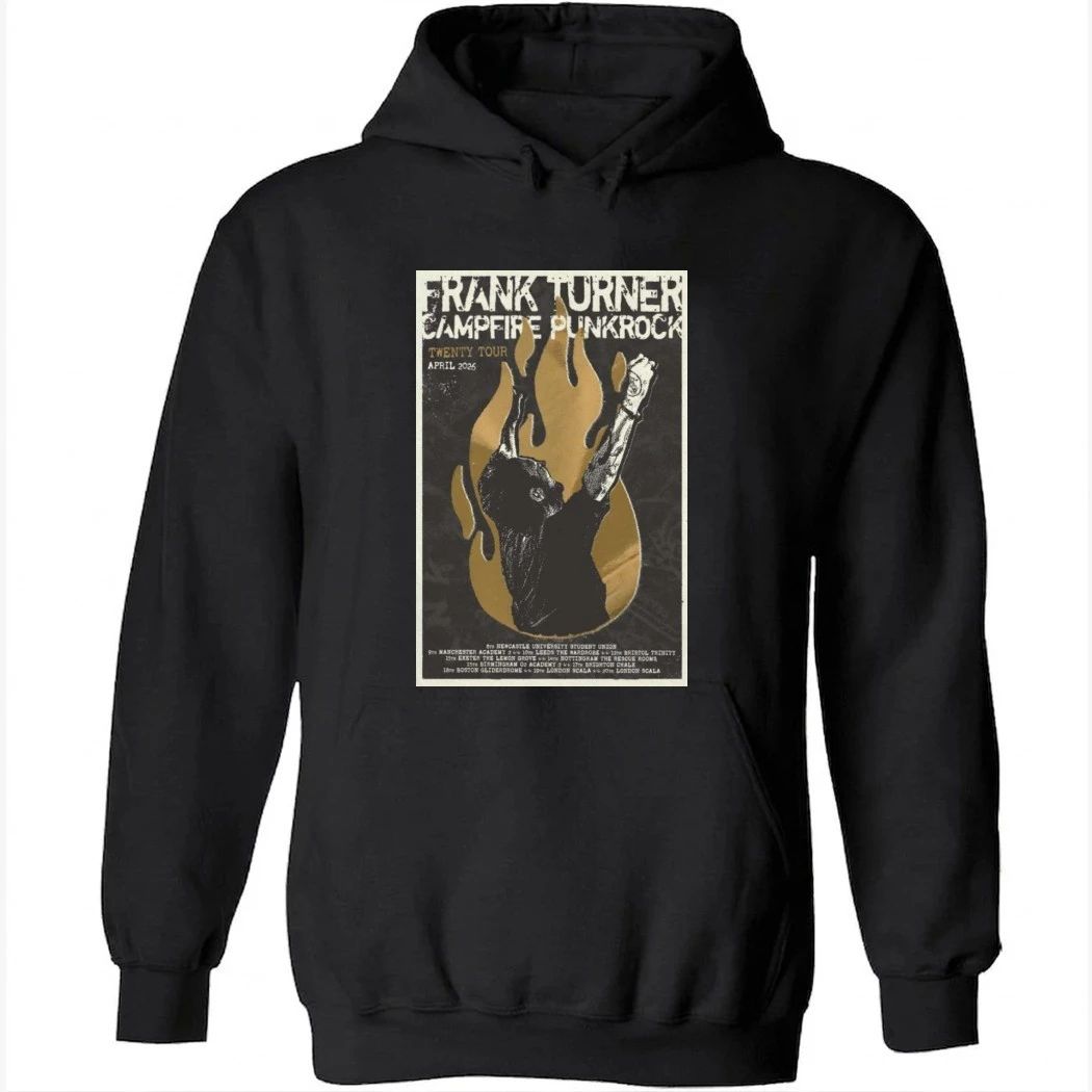 Frank Turner Campfire Punkrock Twenty Tour April 2026 Shirt