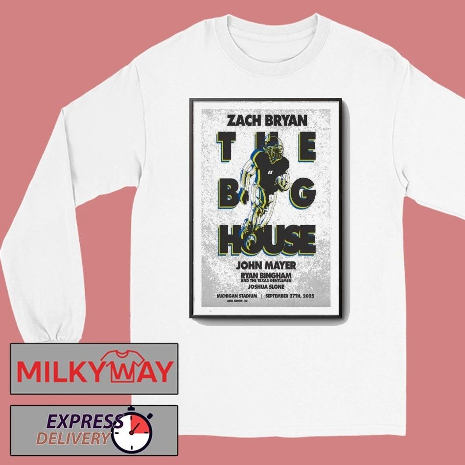 Zach Bryan Sep 27 2025 Michigan Stadium Ann Arbor MI Poster shirt