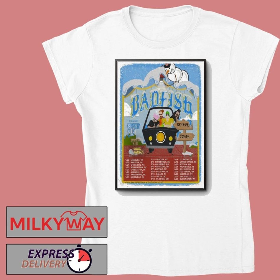 Poster Badfish Tour Jan & Feb 2026 shirt