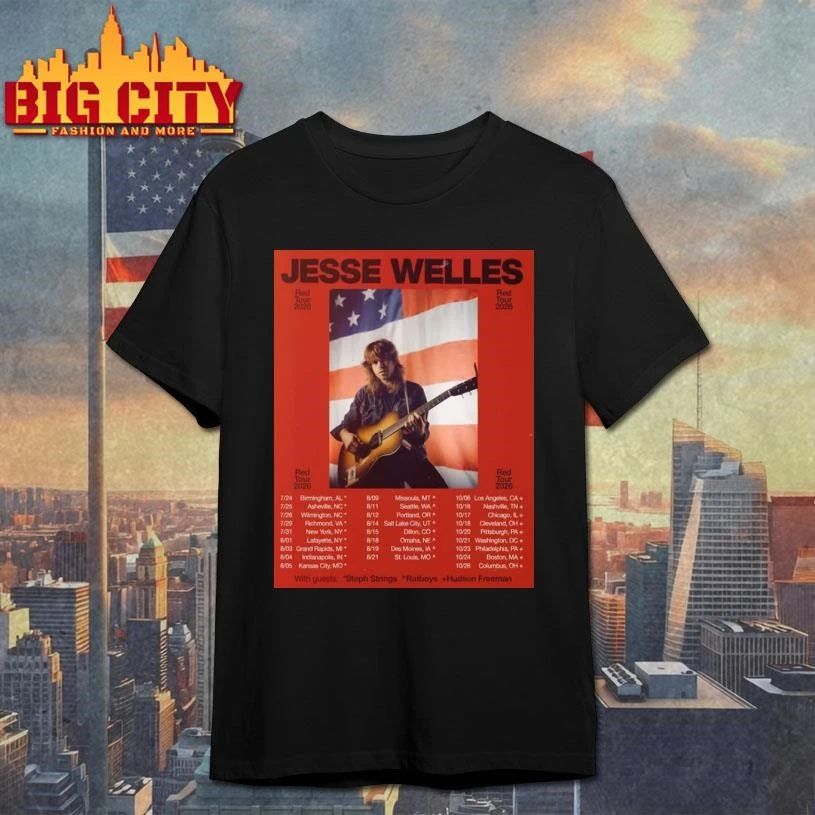 Jesse Welles Red Tour 2026 Schedule Tour Dates Poster Shirt