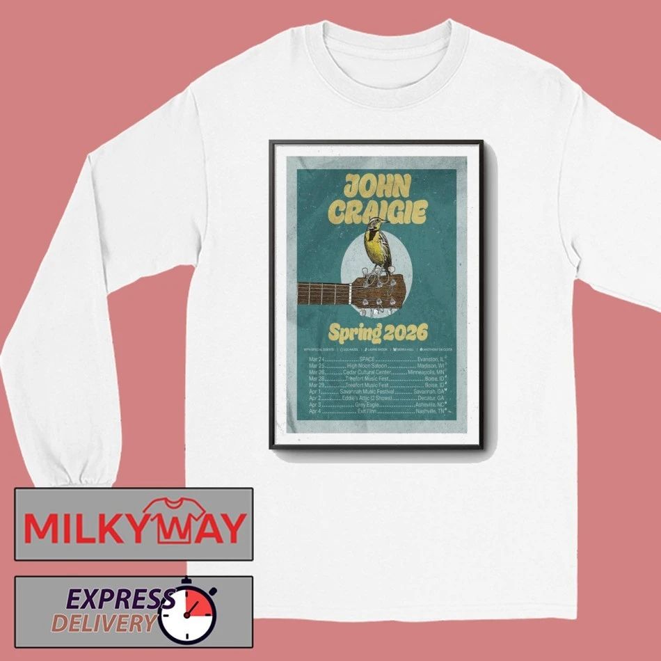 John Craigie Poster Tour Spring 2026 shirt