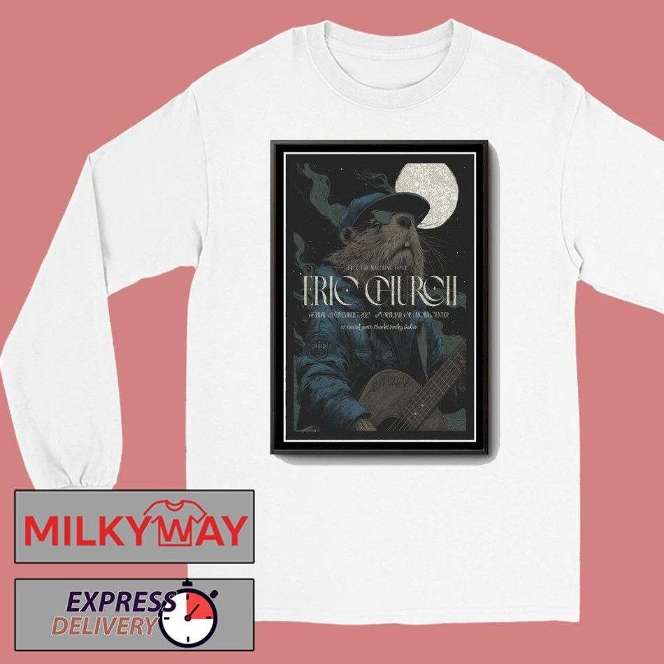 Eric Church In Portland, OR November 7 2025 Poster shirt