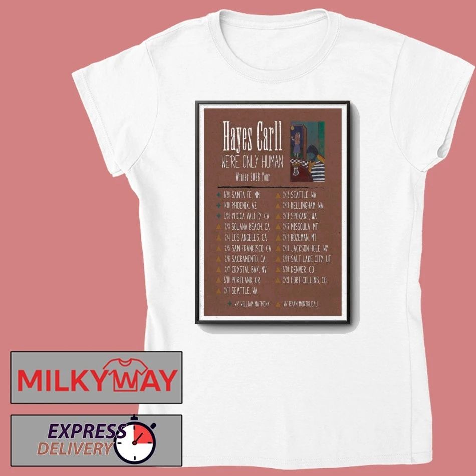 Hayes Carll 2026 Tour EU-UK Poster shirt