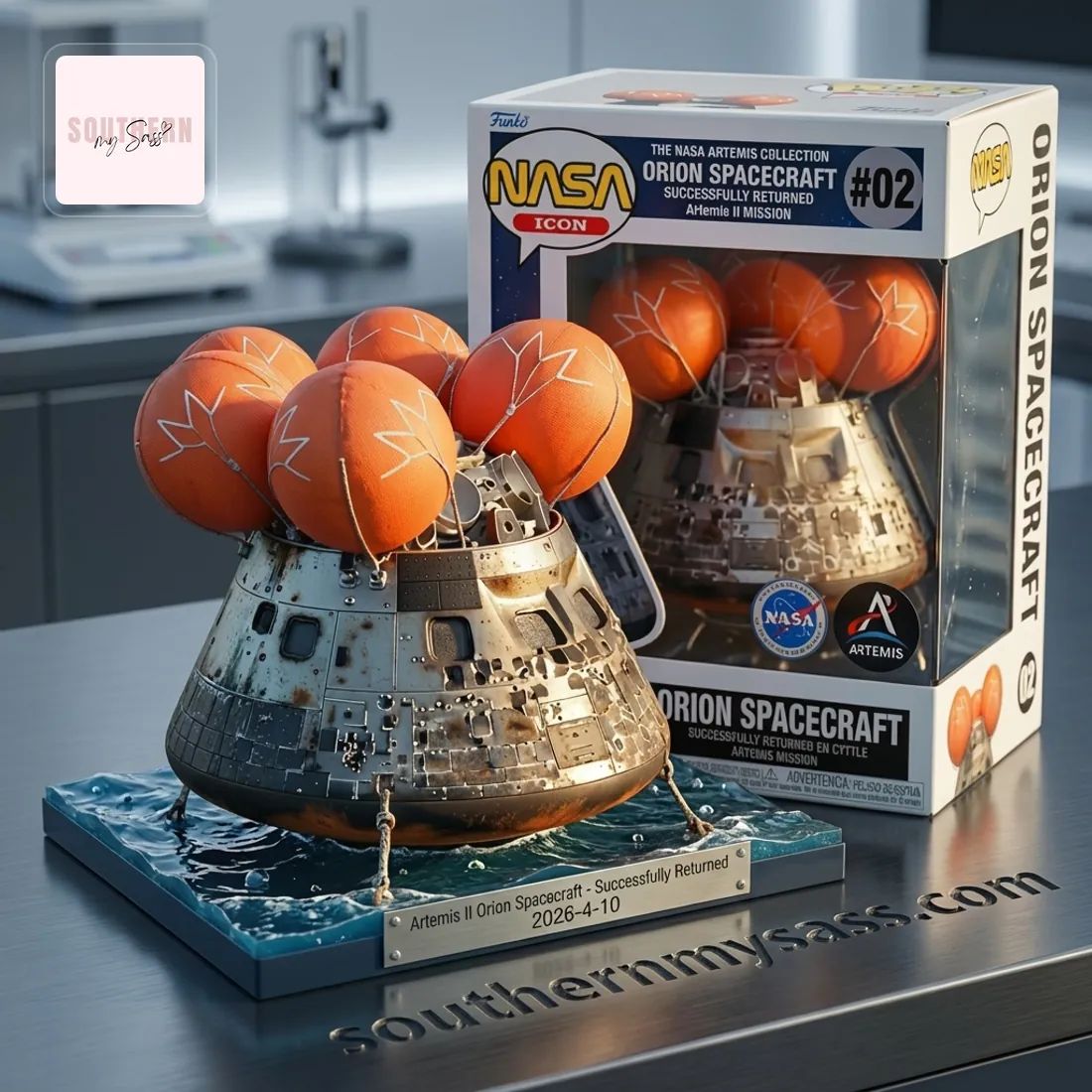 NASA Artemis II Orion Spacecraft Splashdown Funko Pop Figure Doll