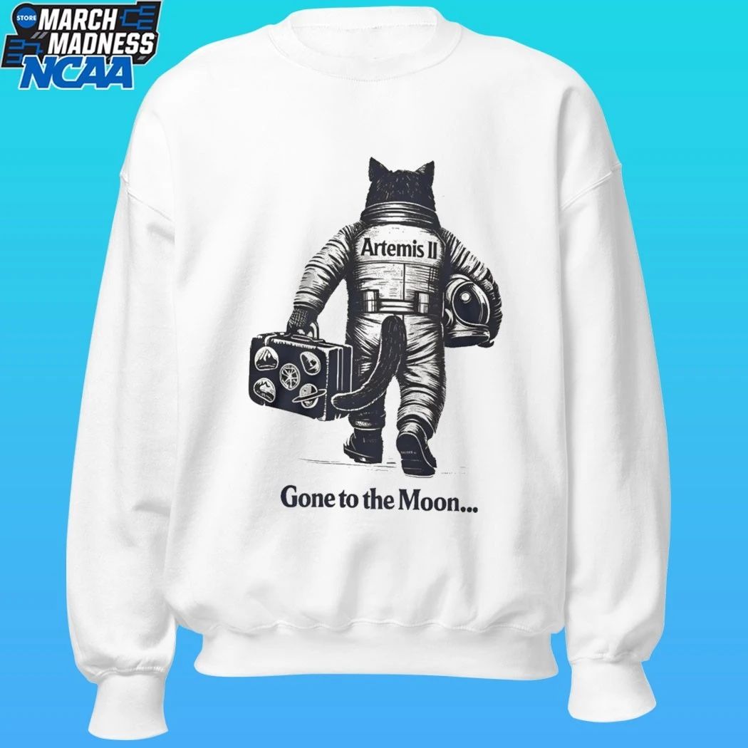 Artemis II Gone To The Moon Mission Cat Astronaut Shirt