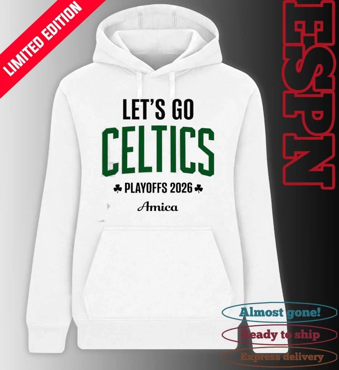 Boston Celtics Let’s Go Celtics 2026 NBA Playoffs Game 1 Shirt