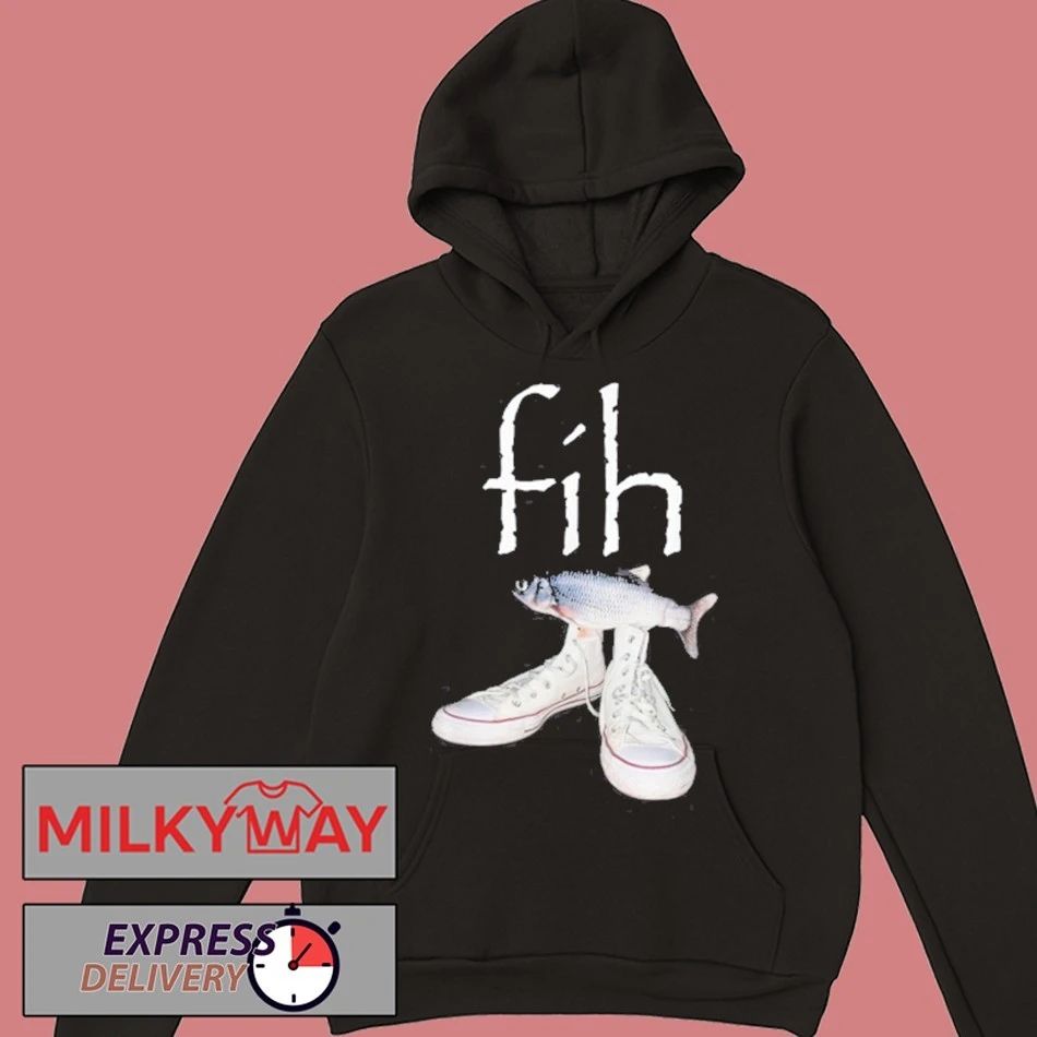 Fih Shoes Fish Funny Misspelled Fish Meme Fih Calling Humor T-Shirt