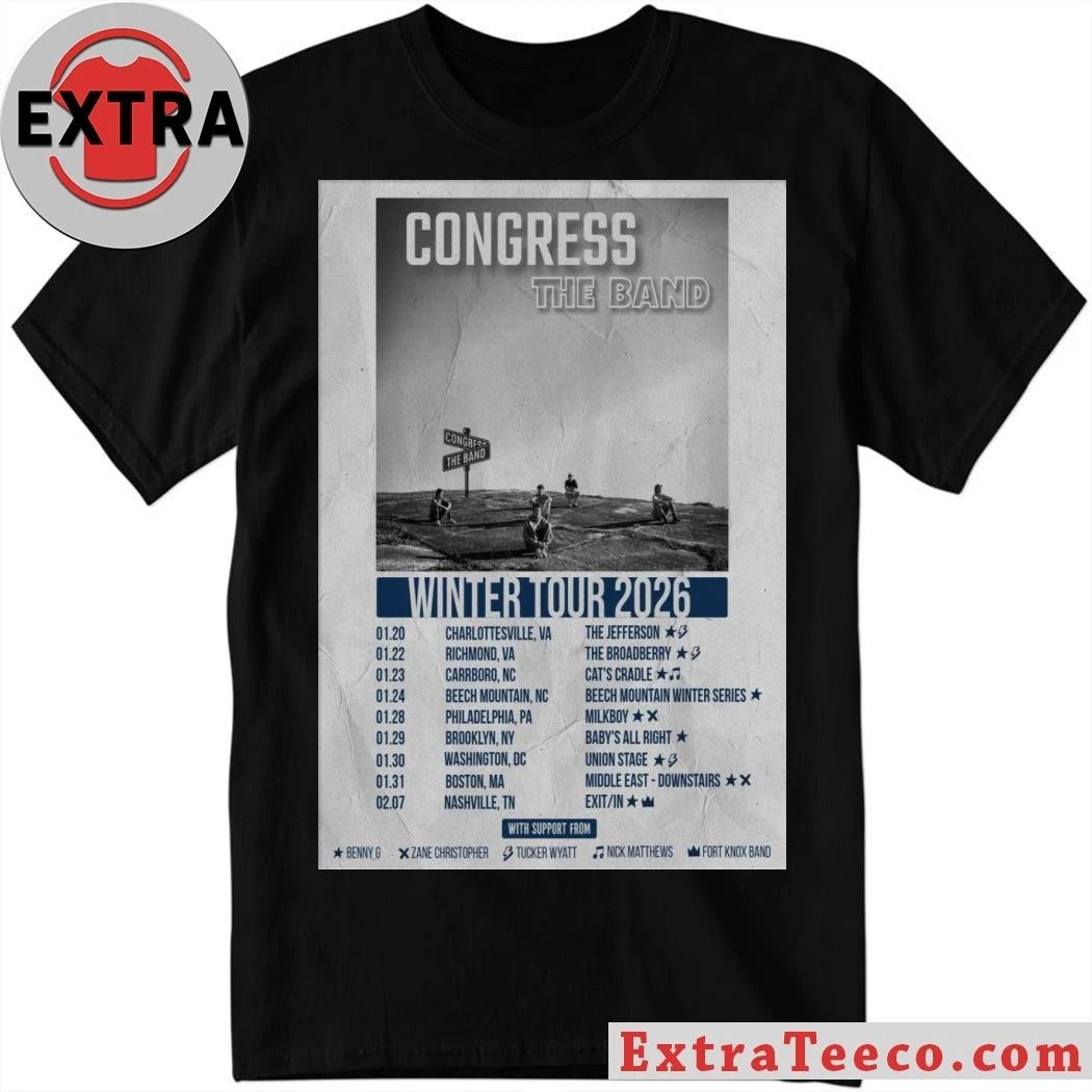 Original Congress Band Tour 2026 Poster Shirt