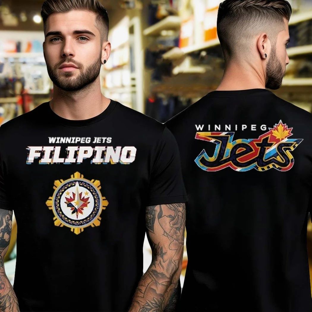 Original Winnipeg Jets Filipino Heritage Night Logo Shirt