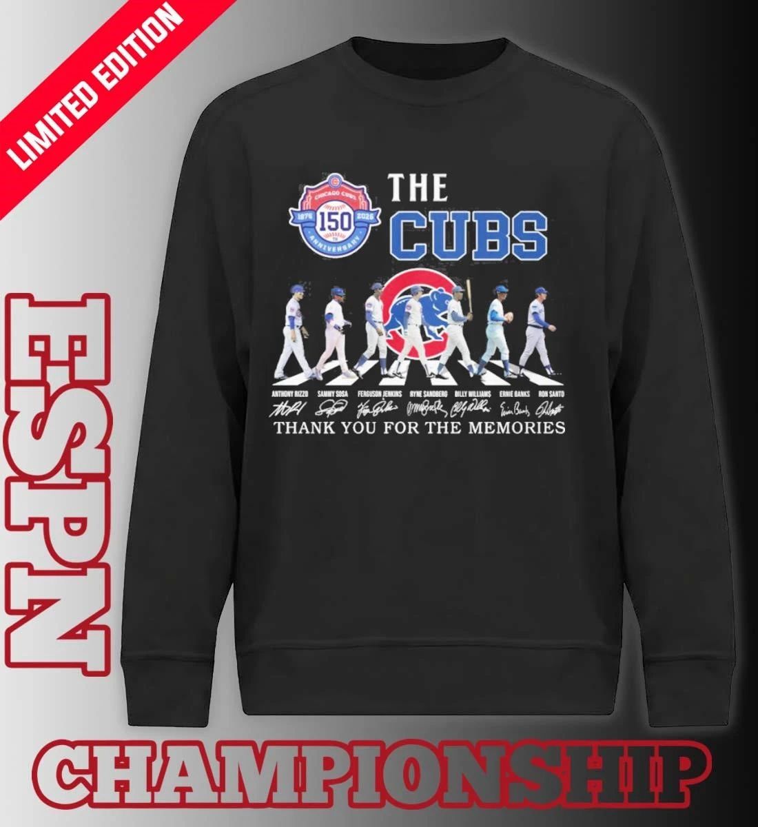 Chicago Cubs Abbey Road 150th Anniversary 1876-2026 Shirt
