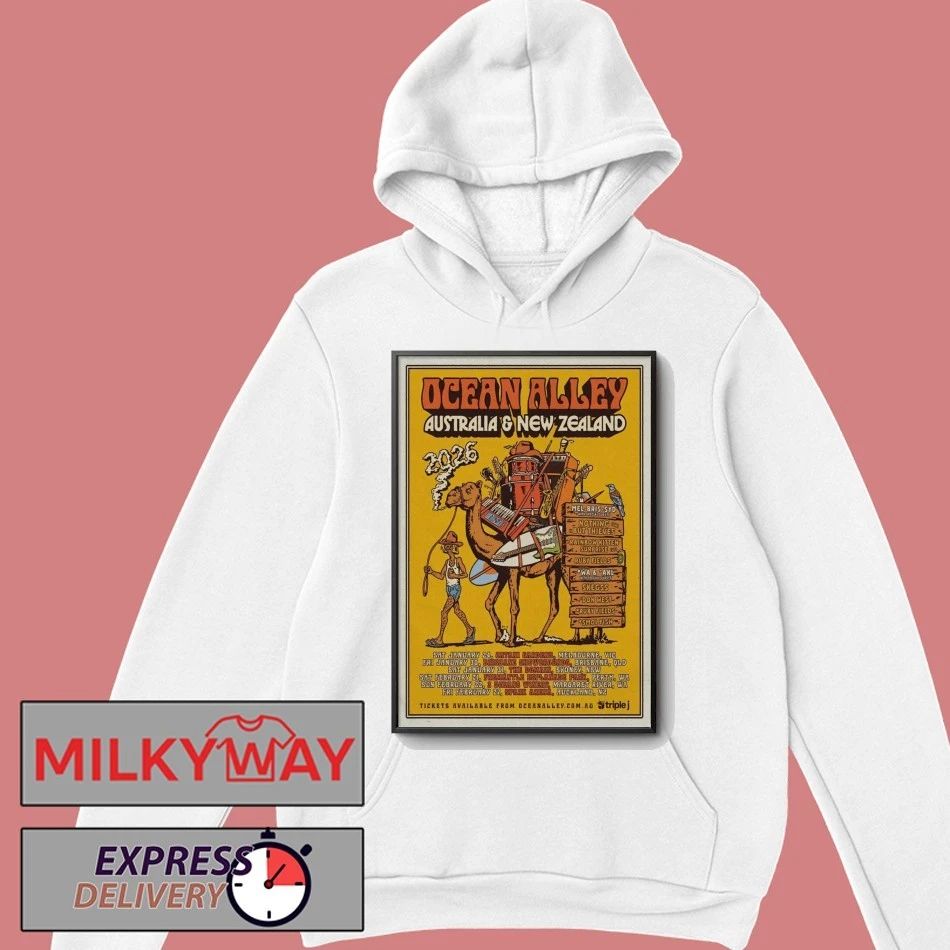 Ocean Alley AU and NZ 2026 Poster Tour shirt