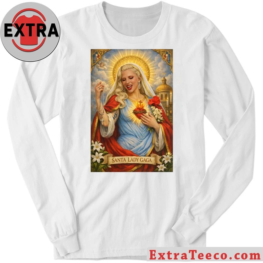 Santa Lady Gaga 2026 Tee Shirt