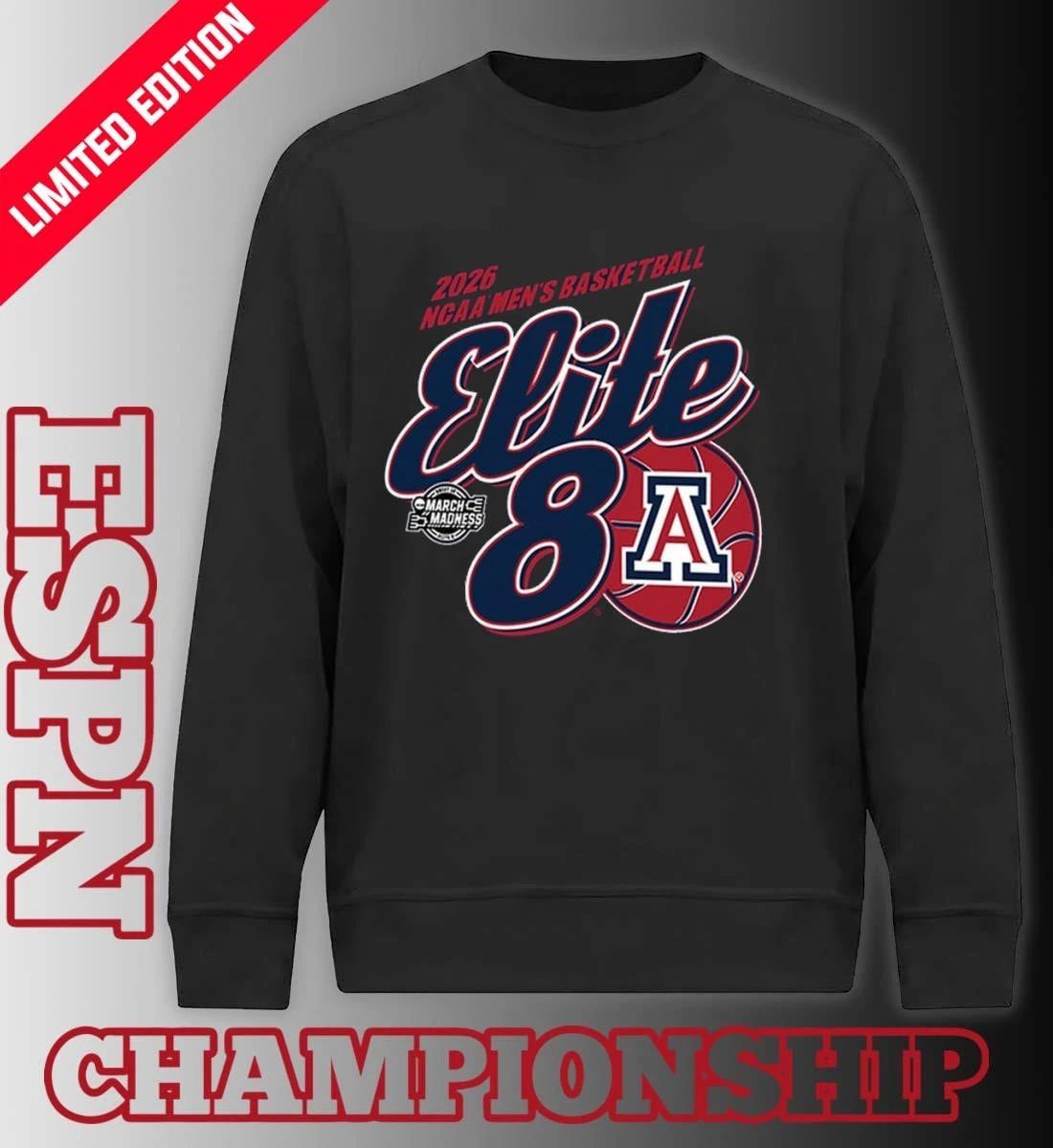 NCAA Men’s Basketball Elite 8 Arizona Wildcats 2026 T-Shirt