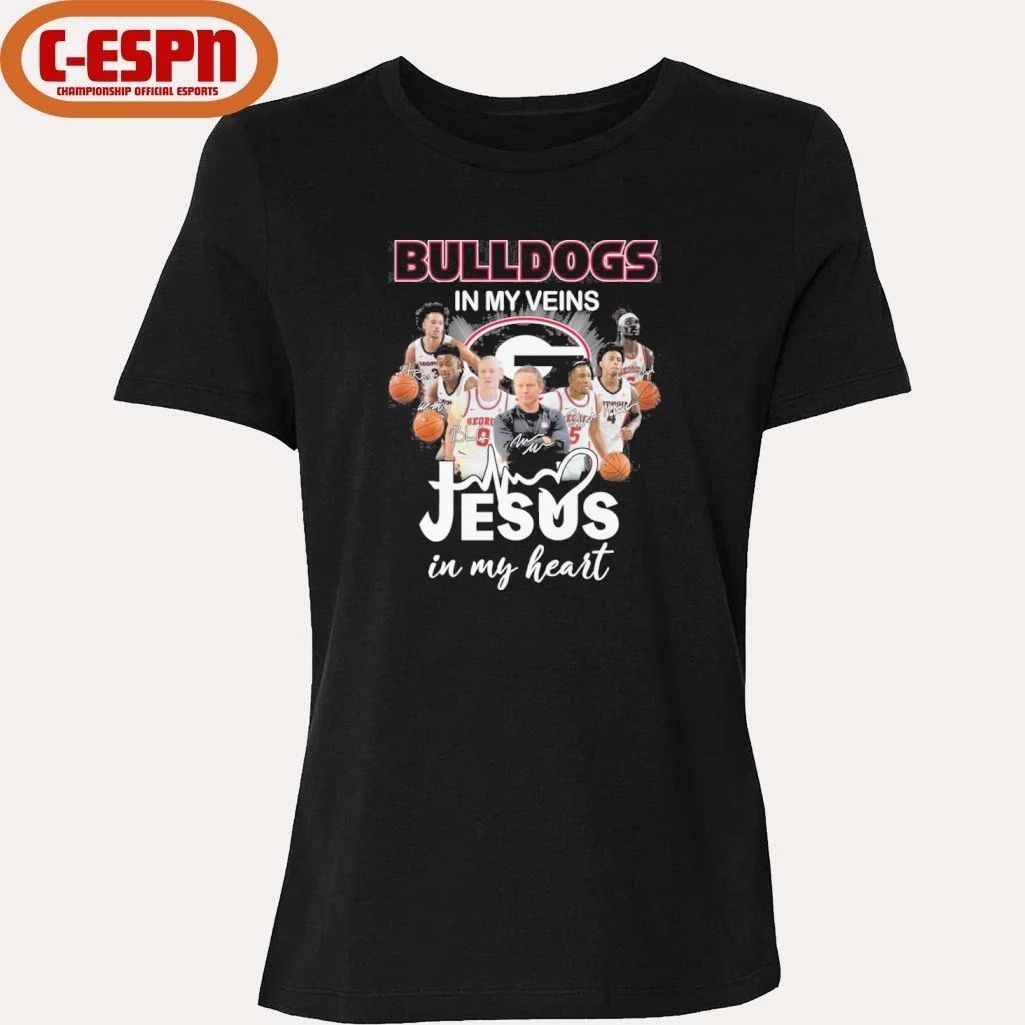 Georgia Men’s Basketball In My Veins Jesus In My Heart Shirt